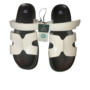 Wild Fable Black and White Sandals, Size 9.5